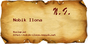 Nobik Ilona névjegykártya