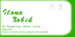 ilona nobik business card